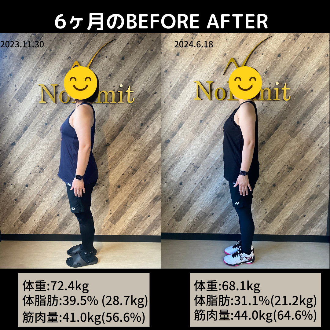 週3回運動しても痩せなかったが、パーソナルではしんどくなく痩せられました。