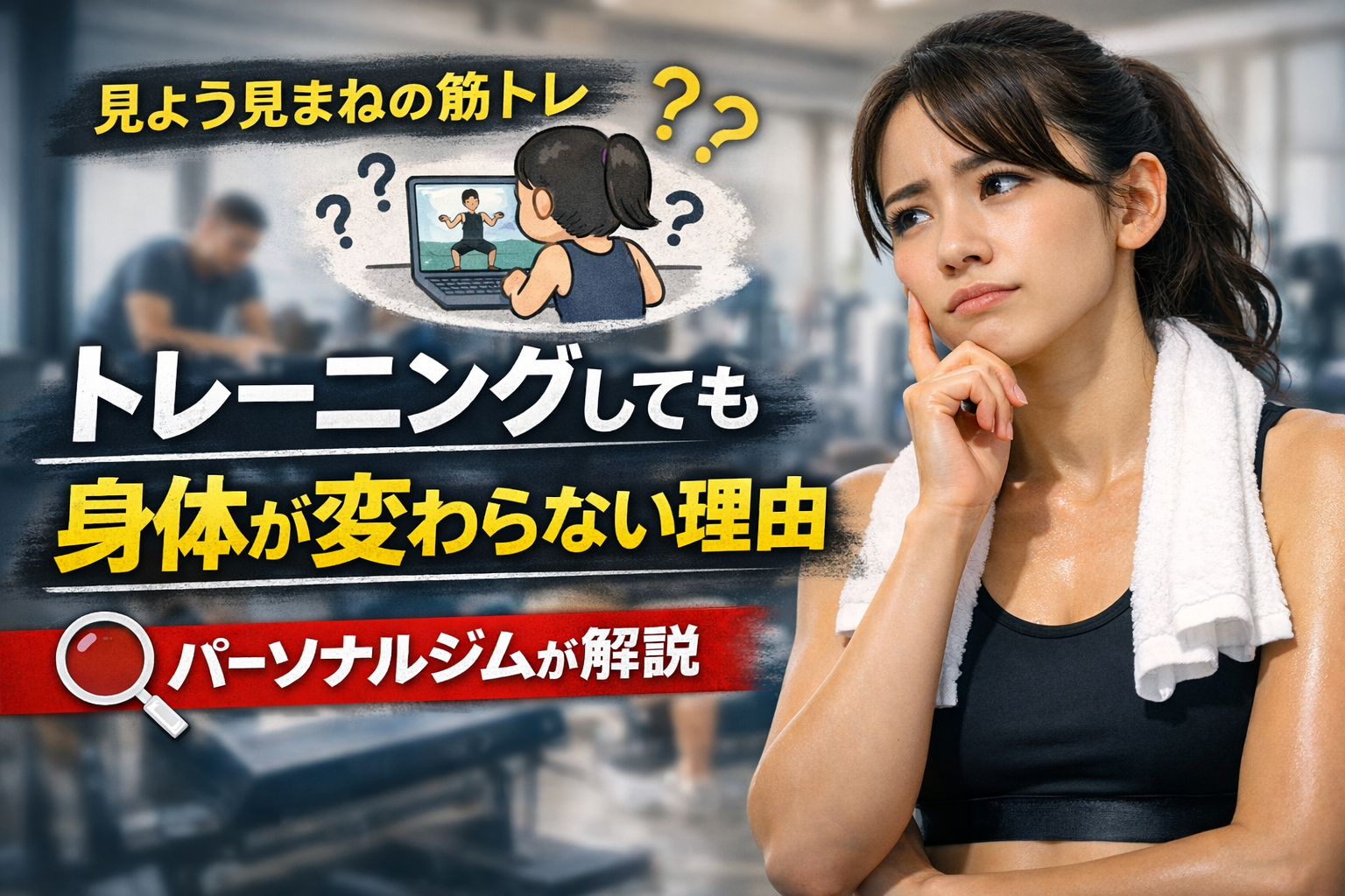 見よう見まねでトレーニングしても身体が変わらない理由｜パーソナルジムが解説