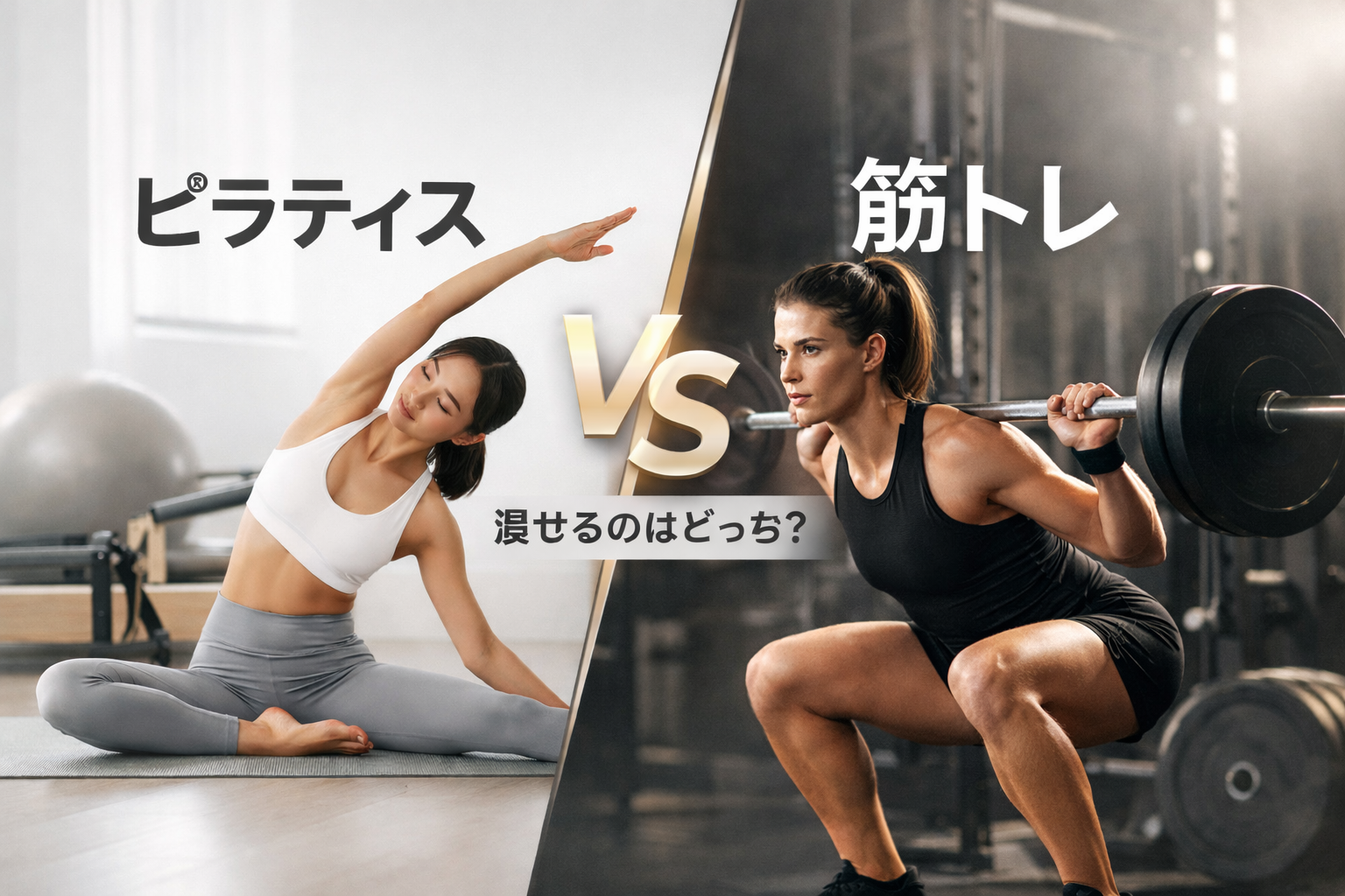 ピラティスと筋トレ、痩せるのはどっち？初心者でも失敗しない選び方