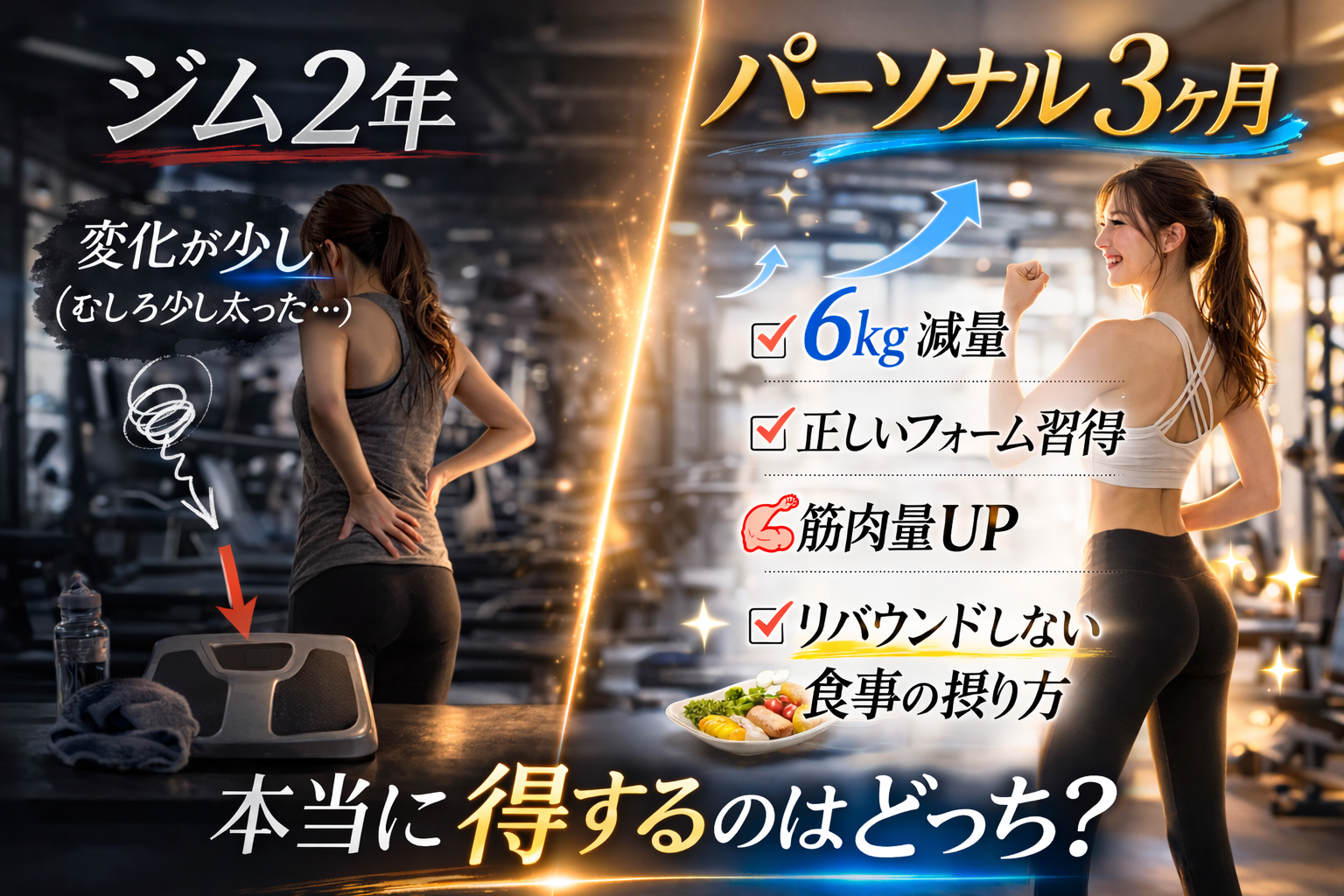 「パーソナルトレーニングは高い」そう思っている人が一番損している理由