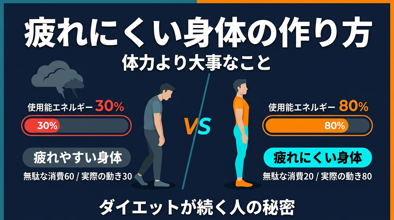 体力がないからトレーニングができない？　それ、逆です。