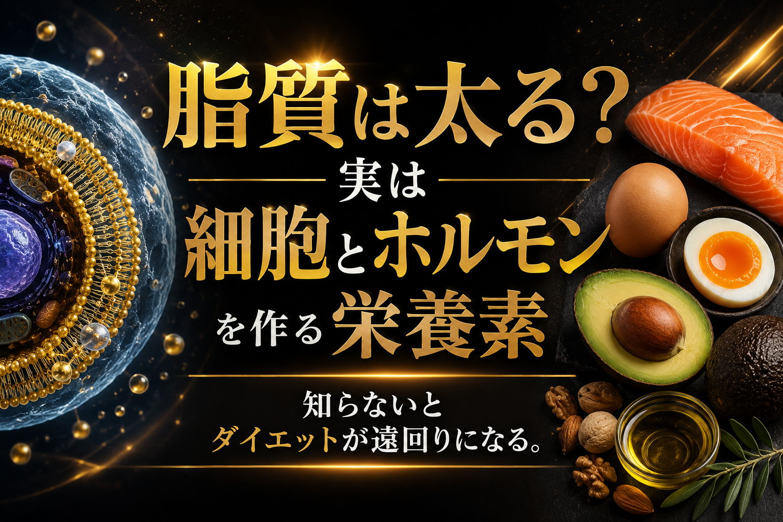 脂質って悪者？ ダイエット中でも 絶対に減らしすぎてはいけない脂質